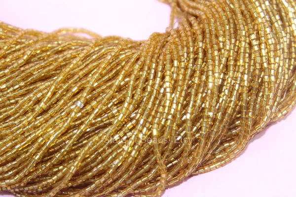 Golden_Glass_Seed_Beads_|_3mm_|_1_Bunch