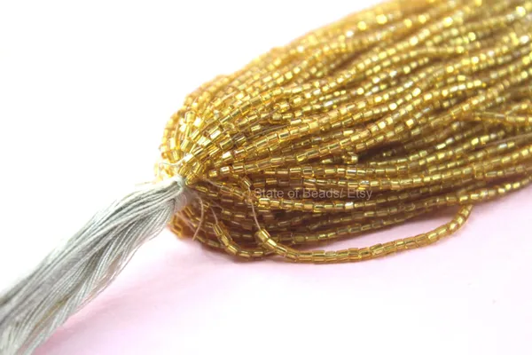Golden_Glass_Seed_Beads_|_3mm_|_1_Bunch
