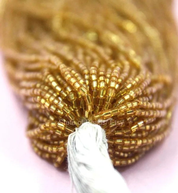 Golden_Glass_Seed_Beads_|_3mm_|_1_Bunch