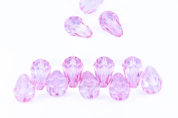 Genuine_Swarovski_Pink_Teardrop_Charm_Beads_|_18mm_|_4_Pcs