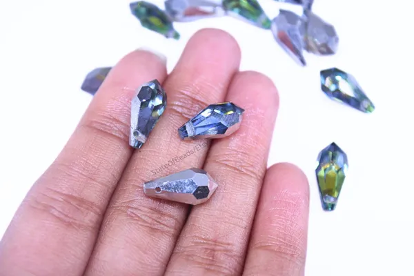 Genuine_Swarovski_Multicolour_Teardrop_Charm_Beads_|_13mm_|_4_Pcs