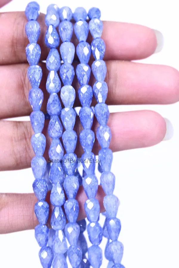 Multi_Colour_Cubic_Zirconia_Glass_Teardrop_Beads_|_4mm_|_1_strand_x_xx_beads_(Total_xx_beads)_(14_Inches)