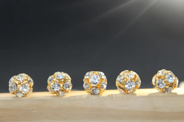 Genuine_Swarovski_Crystal_Rhinestones_Ball_with_Golden_Polish_|_18mm_|_Pack_of_8