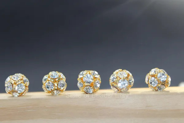 Genuine_Swarovski_Crystal_Rhinestones_Ball_with_Golden_Polish_|_18mm_|_Pack_of_8