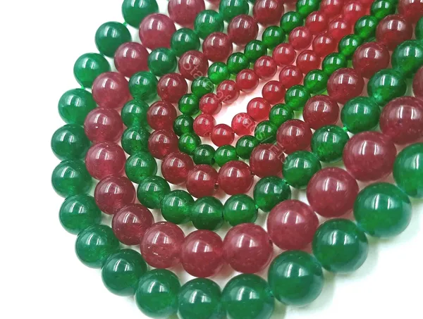Green_and_Red_Jade_Round_Beads_for_Jewellery_Making_|_4mm_/_6mm_/_8mm_|_Pack_of_2_Strands_(1_Green_+_1_Red)
