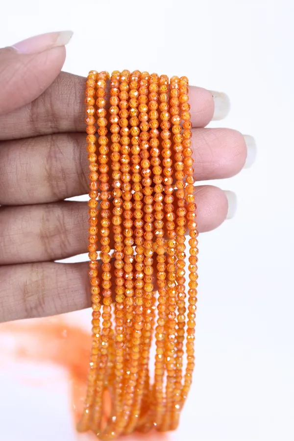 Orange_Cubic_Zirconia_Glass_Beads_|_2mm_|_2_strands_(15_Inches_Length_each)