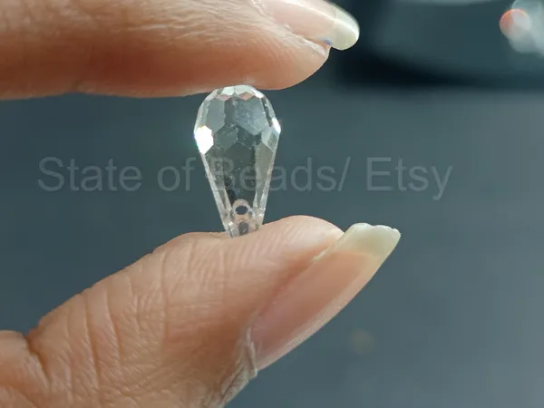 Genuine_Swarovski_White_Teardrop_Charm_Beads_|_5.5mm_|_4_Pcs