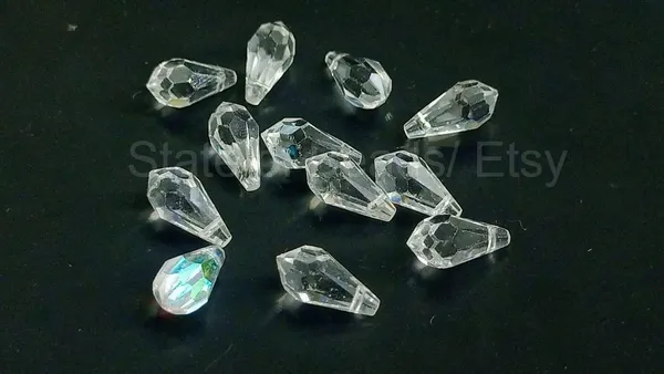 Genuine_Swarovski_White_Teardrop_Charm_Beads_|_5.5mm_|_4_Pcs