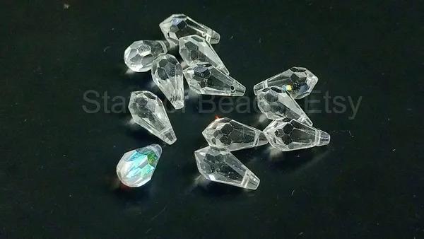 Genuine_Swarovski_White_Teardrop_Charm_Beads_|_5.5mm_|_4_Pcs