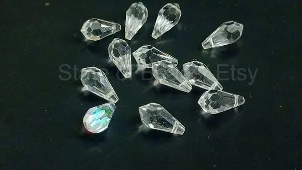 Genuine_Swarovski_White_Teardrop_Charm_Beads_|_5.5mm_|_4_Pcs