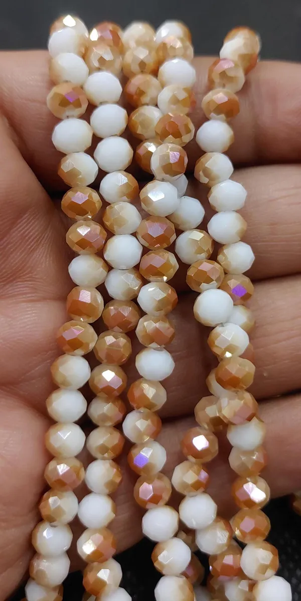 White_and_Brown_Faceted_Rondelle_Glass_Beads_for_Jewellery_Making_|_6mm_/_8mm_/_10mm_/_12mm_|_Pack_of_3_Strands