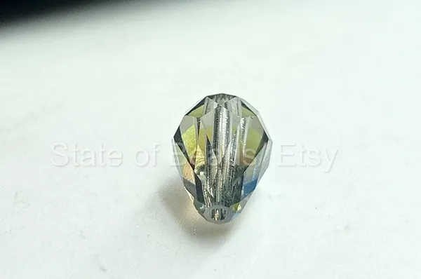 Genuine_Swarovski_Grey_Teardrop_Charm_Beads_|_6.5mm_|_4_Pcs