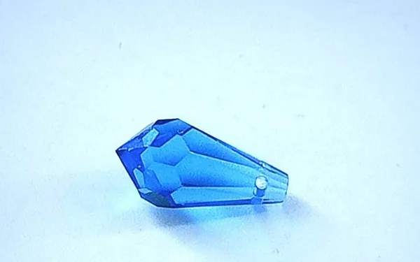 Genuine_Swarovski_Blue_Teardrop_Charm_Beads_|_7.5mm_|_4_Pcs