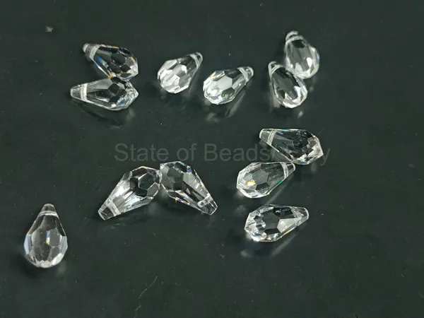 Genuine_Swarovski_Transparent_Teardrop_Charm_Beads_|_6.5mm_|_4_Pcs
