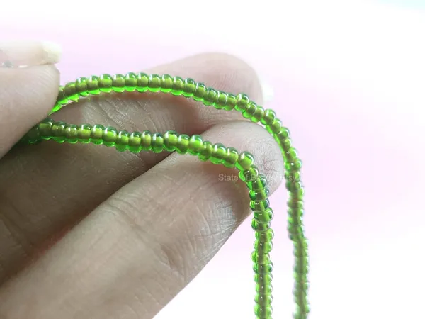 Green_Colour_Lined_Glass_Seed_Beads_|_2mm_|_1_Bunch