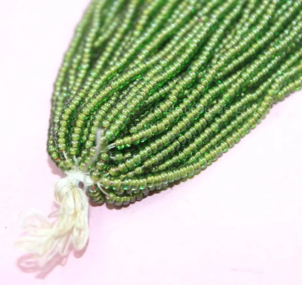 Green_Colour_Lined_Glass_Seed_Beads_|_2mm_|_1_Bunch