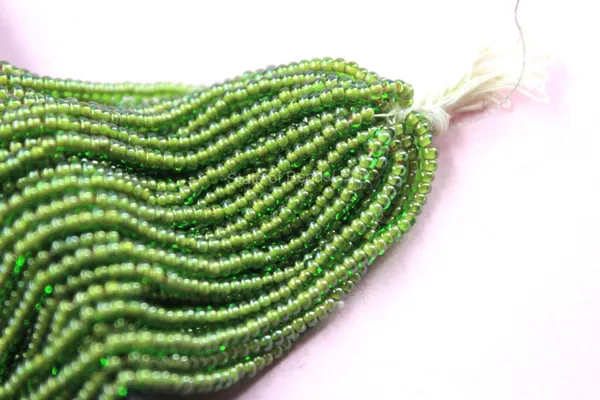Green_Colour_Lined_Glass_Seed_Beads_|_2mm_|_1_Bunch