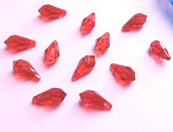 Genuine_Swarovski_Red_Crystal_Beads_|_13x6.5mm_|_Pack_of_4