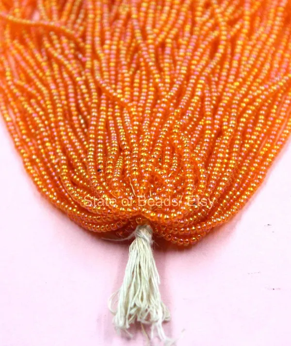 Orange_Ab_Glass_Seed_Beads_|_2mm_|_1_Bunch