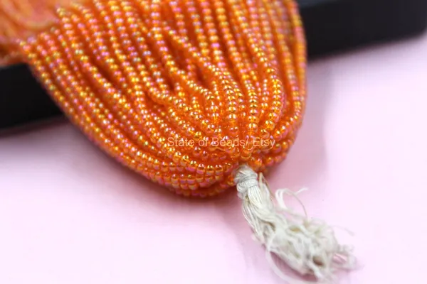 Orange_Ab_Glass_Seed_Beads_|_2mm_|_1_Bunch