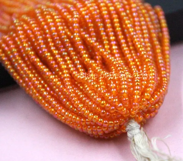 Orange_Ab_Glass_Seed_Beads_|_2mm_|_1_Bunch