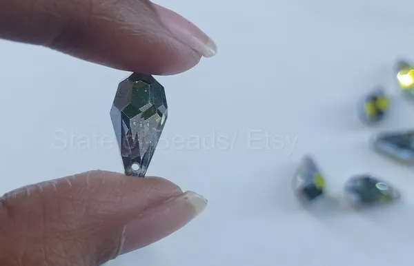 Genuine_Swarovski_Transparent_Teardrop_Charm_Beads_|_7.5mm_|_4_Pcs