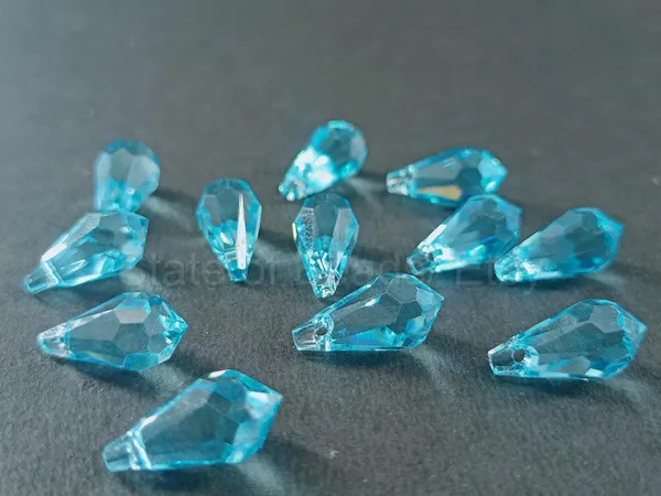 Genuine_Swarovski_Sky_Blue_Teardrop_Charm_Beads_|_7.5mm_|_4_Pcs