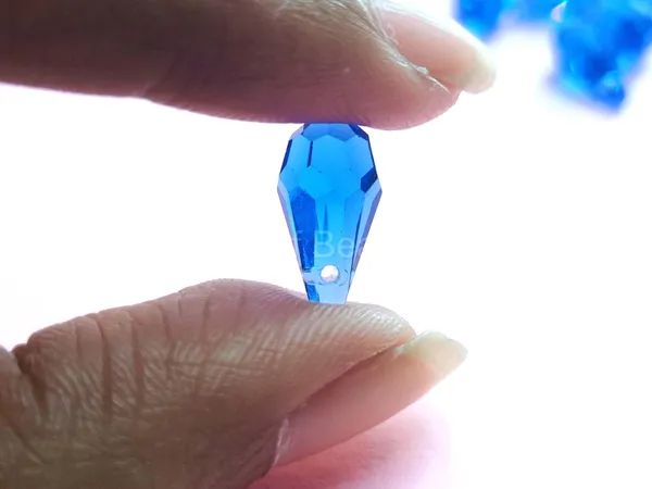 Genuine_Swarovski_Blue_Teardrop_Charm_Beads_|_6.5mm_|_4_Pcs
