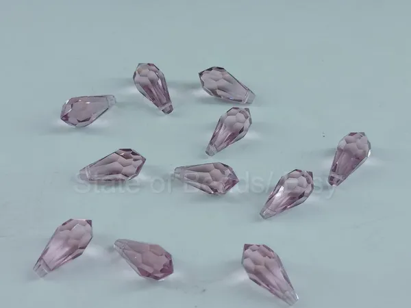 Genuine_Swarovski_Pink_Teardrop_Charm_Beads_|_7.5mm_|_4_Pcs
