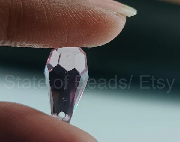 Genuine_Swarovski_Pink_Teardrop_Charm_Beads_|_7.5mm_|_4_Pcs
