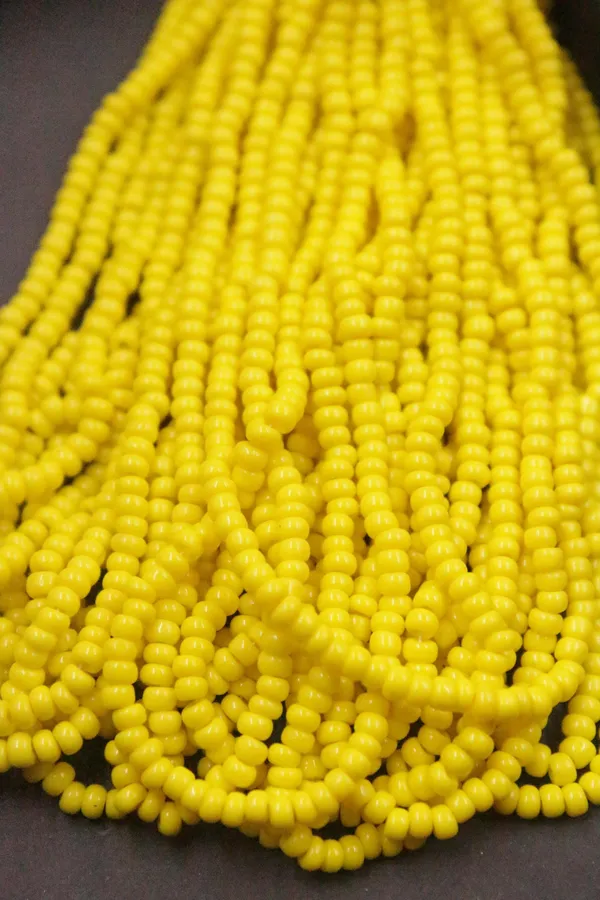 Yellow_Opaque_Glass_Seed_Beads_|_3mm_|_1_Bunch