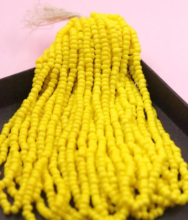 Yellow_Opaque_Glass_Seed_Beads_|_3mm_|_1_Bunch