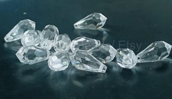 Genuine_Swarovski_Transparent_Teardrop_Charm_Beads_|_7.5mm_|_4_Pcs
