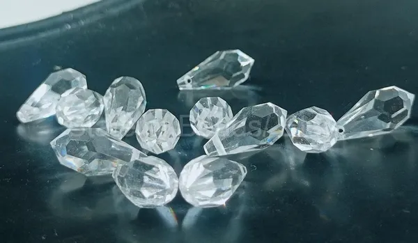 Genuine_Swarovski_Transparent_Teardrop_Charm_Beads_|_7.5mm_|_4_Pcs