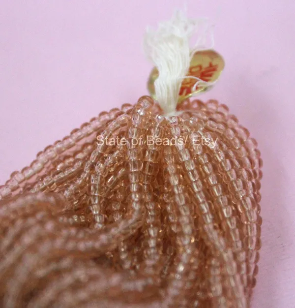 Peach_Transparent_Glass_Seed_Beads_|_3mm_|_1_Bunch