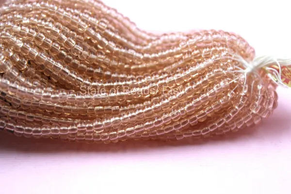 Peach_Transparent_Glass_Seed_Beads_|_3mm_|_1_Bunch