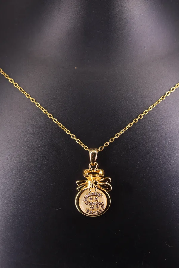18K_Gold_Plated_Money_Bag_Charm_Necklace__|_1_Piece