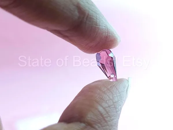 Genuine_Swarovski_Purple_Teardrop_Charm_Beads_|_5.5mm_|_4_Pcs