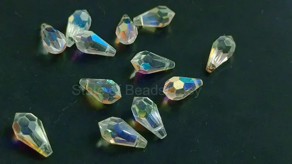 Genuine_Swarovski_Sky_Blue_Teardrop_Charm_Beads_|_6.5mm_|_4_Pcs