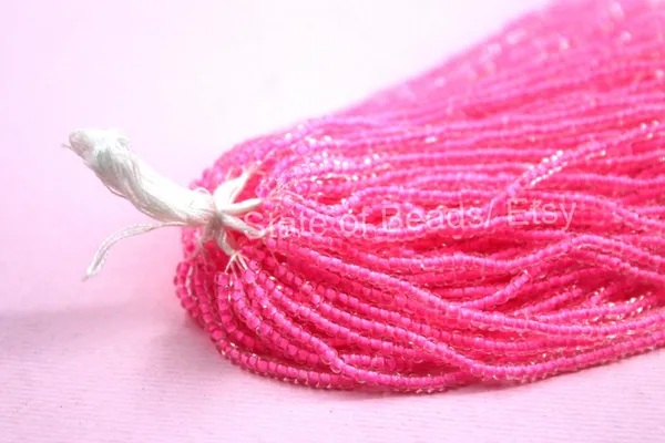 Pink_Colour_Lined_Glass_Seed_Beads_|_2mm_|_1_Bunch