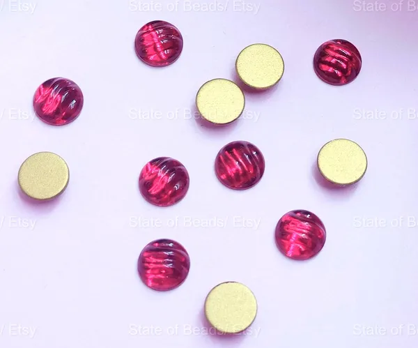 Genuine_Swarovski_Purple_Flatback_Crystal_Rhinestones_|_8mm_|_12_Pcs_|_Sticking_Purpose
