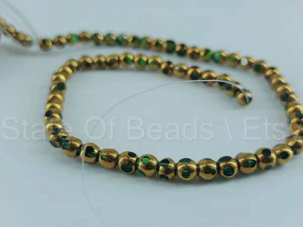 Brown_Half-Gold_Glass_Beads_|_4mm_|_10_strands_x_xx_beads_each_(Total_xx_beads)