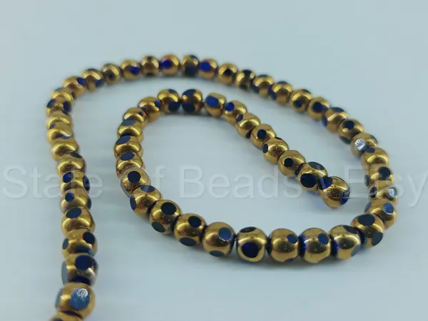 Brown_Half-Gold_Glass_Beads_|_4mm_|_10_strands_x_xx_beads_each_(Total_xx_beads)