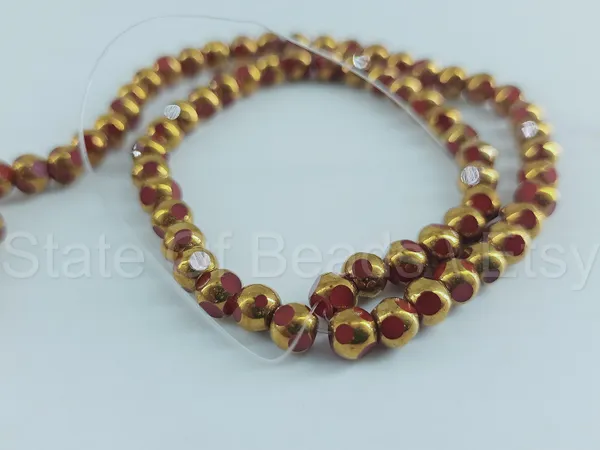 Brown_Half-Gold_Glass_Beads_|_4mm_|_10_strands_x_xx_beads_each_(Total_xx_beads)