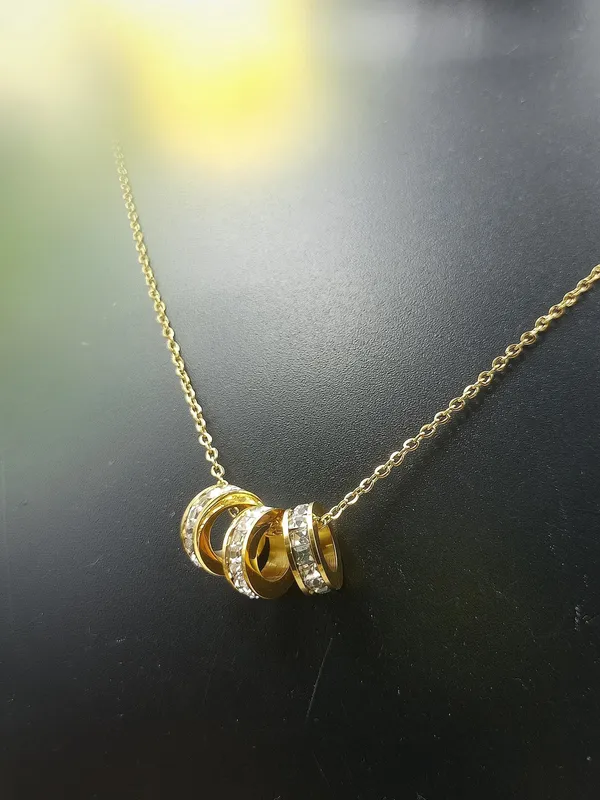 18K_Gold_Plated_Eternity_Triple_Circle_Necklace__|_1_Piece