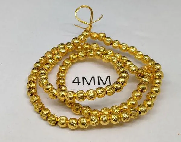 Golden_Cubic_Zirconia_Ball_Beads_|_5mm_|_10_Pcs