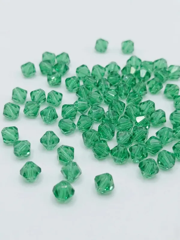 Genuine_Swarovski_Erenite_Green_Bicone_Crystal_Beads_|_4mm_|_36_Pcs