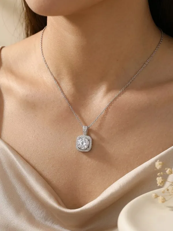 The_Silver_Lining_|_Silver_Plated_Cubic_Zirconia_Solitaire_Halo_Anti_Tarnish_Necklace__|_1_Piece