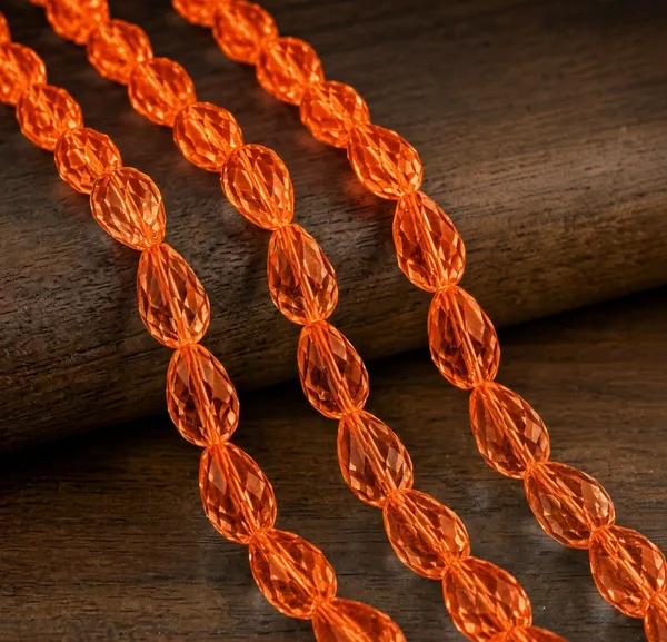 Sun_Drop_Glass_Teardrop_Beads_|_8x11mm_|_3_strands_x_45+_beads_each_(Total_135+_beads)