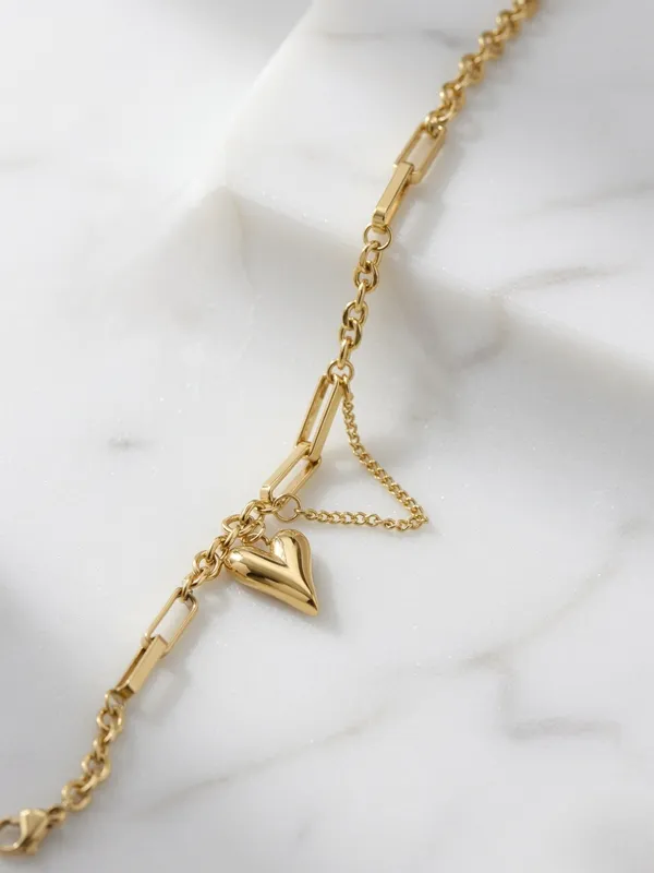 Tied_With_Your_Heart_|_Heart_Charm_Gold_Plated_Bracelet_|_1_Piece